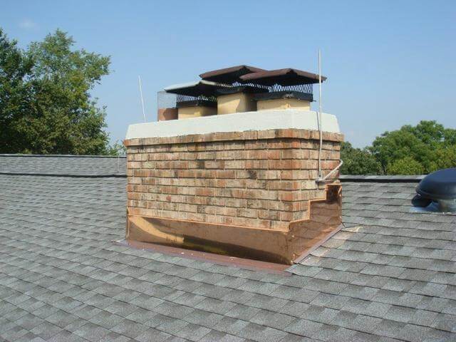 Copper Chimney Flashing Replacement in West Dundee, IL After