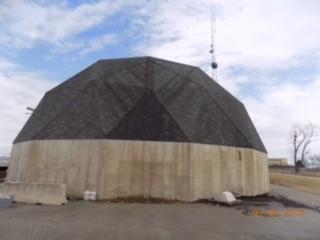 Installing a Roof for the Minooka Salt Dome, Minooka IL Before
