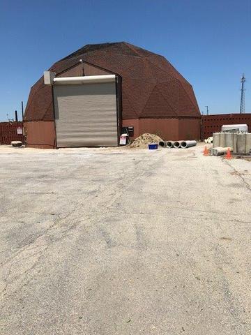 Salt Dome roof replacement in Oswego, IL Before
